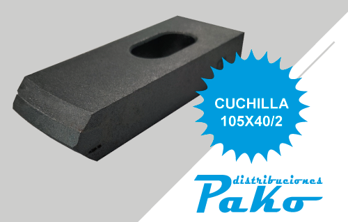 CUCHILLA 105X40/2