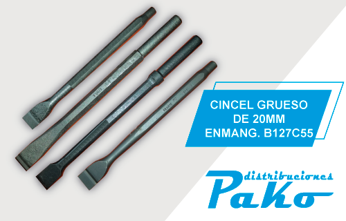 CINCEL GRUESO DE 20MM ENMANG. B127C55